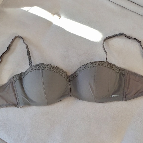 Manguun Gray Padded Bra - Picture 1 of 16